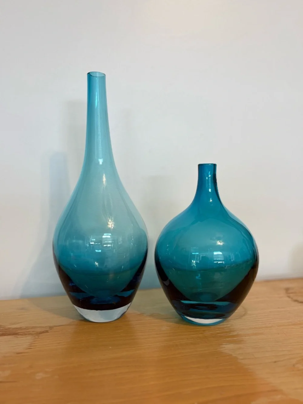 Retired Salong IKEA blown Glass Decorative Vases by Johanna Jelinek